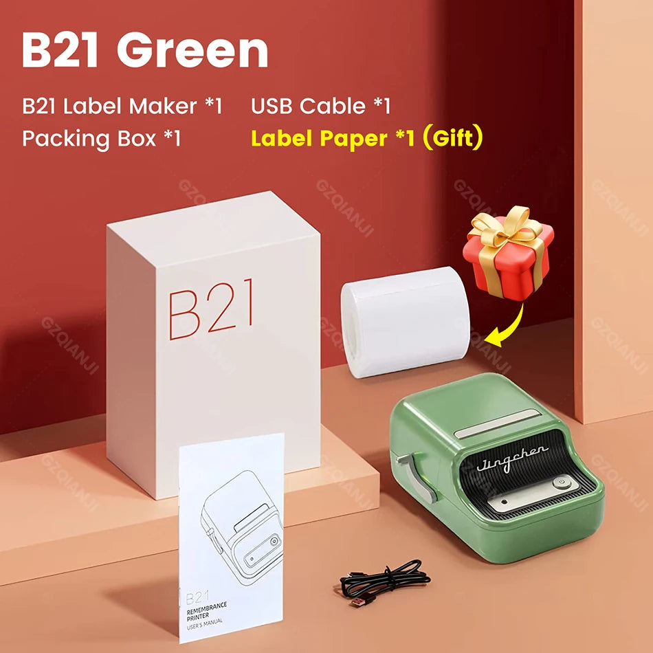 StickerGenius: Niimbot B21/B1 Wireless Mini Sticker Printer