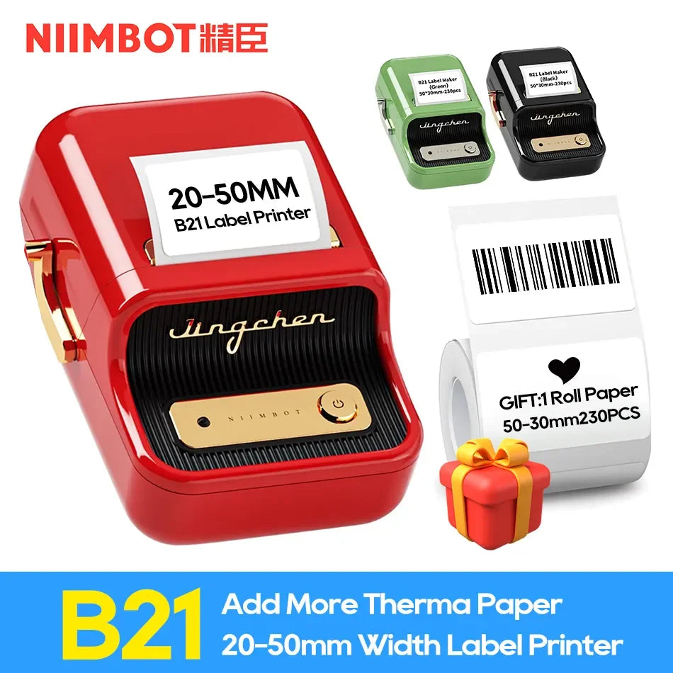 StickerGenius: Niimbot B21/B1 Wireless Mini Sticker Printer