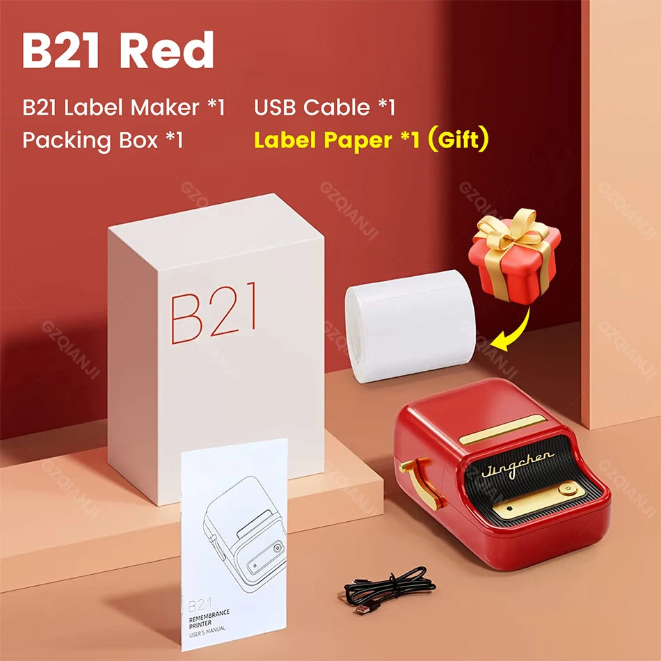 StickerGenius: Niimbot B21/B1 Wireless Mini Sticker Printer