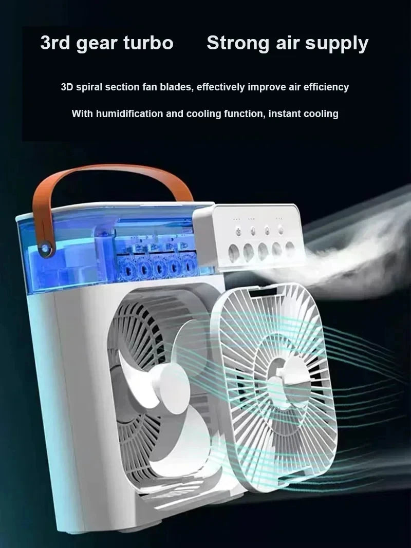 BreezeCool 3-in-1 – Air Cooler, Humidifier & LED Light 🌬️💡🏠